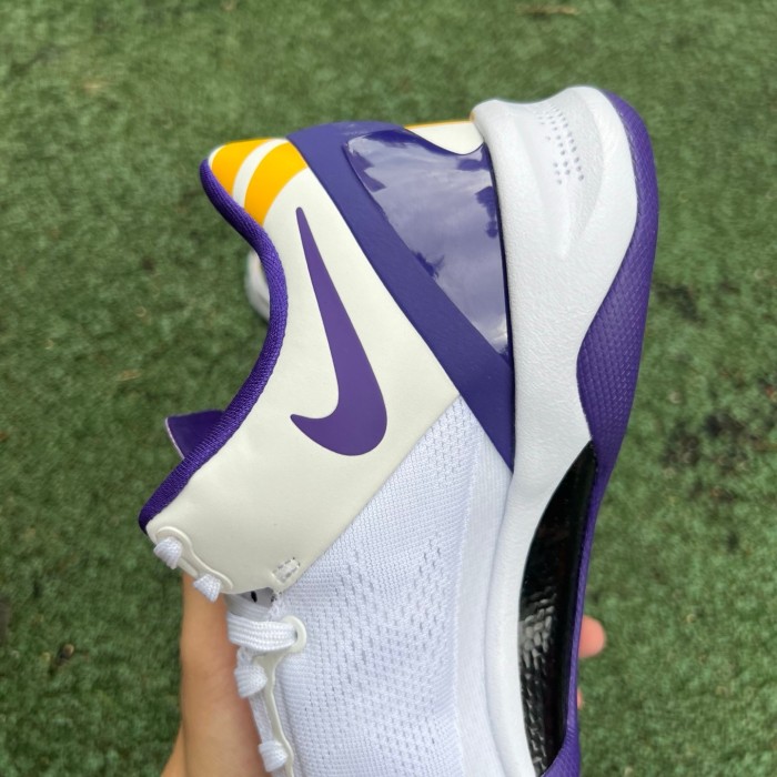 Authentic  Nike Kobe 8 Protro White Court Purple