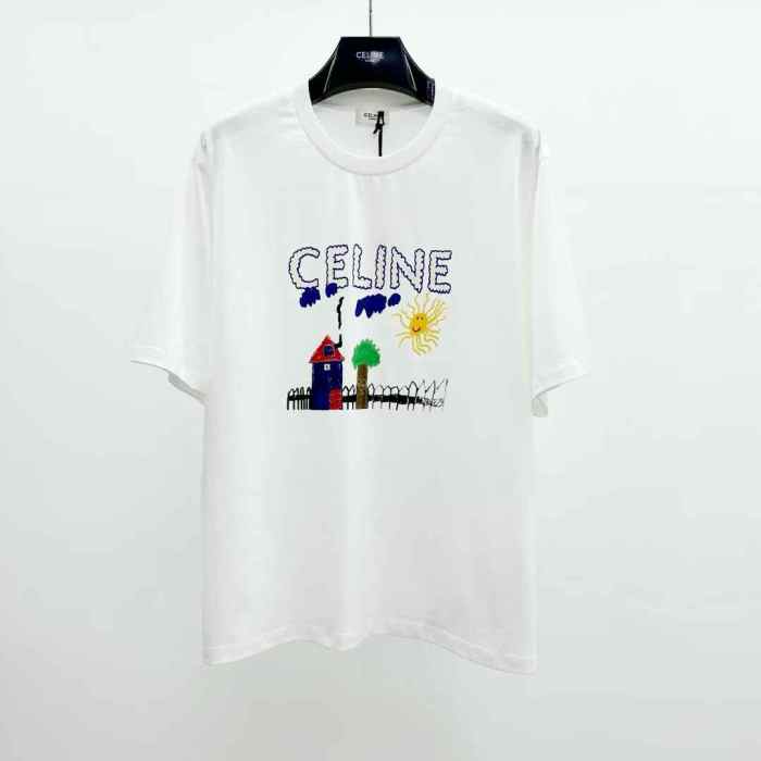 Celine shirt high end quality-114