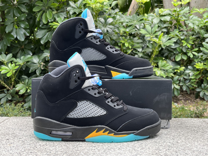 Authentic Air Jordan 5 Aqua