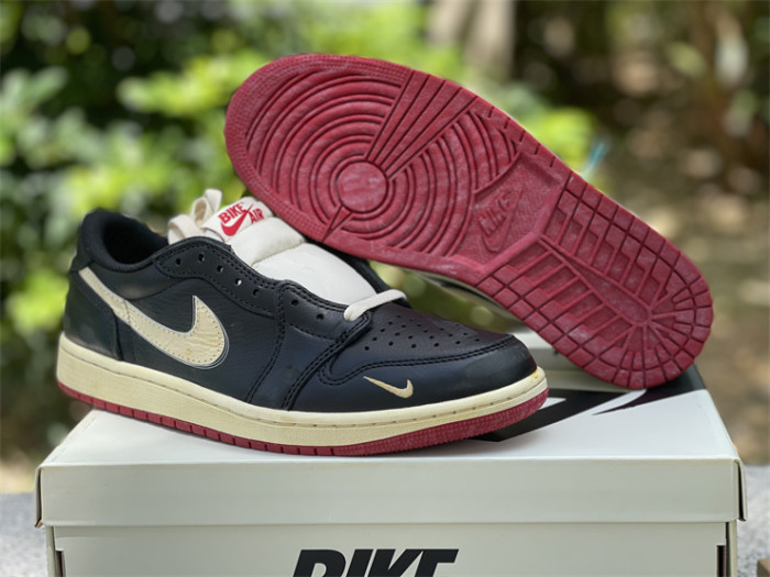 Authentic  Nigel Sylvester x Jordan Air Jordan 1 Low OG Nitro  Better With Time