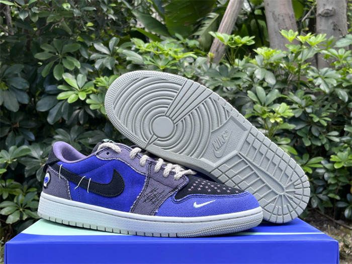 Authentic Zion Williamson x Air Jordan 1 Low OG “Voodoo”Blue