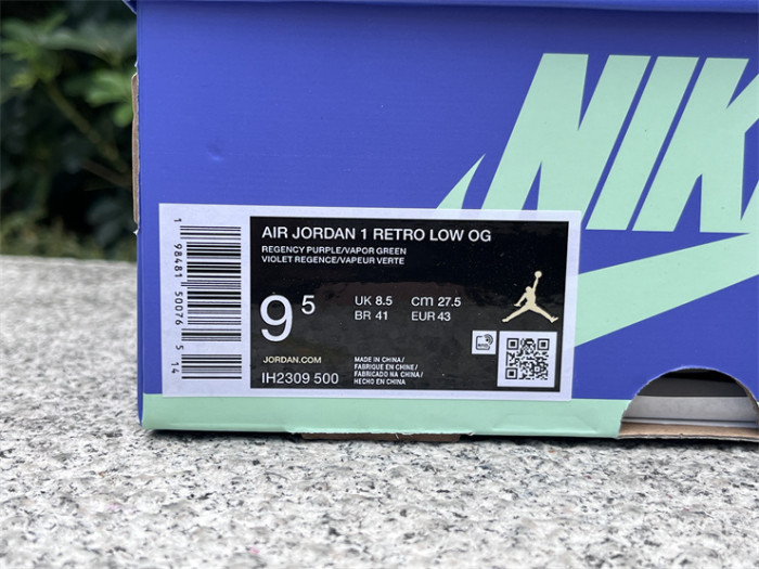 Authentic Zion Williamson x Air Jordan 1 Low OG “Voodoo”Blue