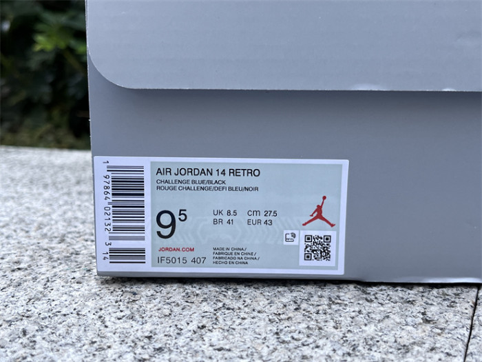 Authentic Air Jordan 14 “Ferrari”  Blue