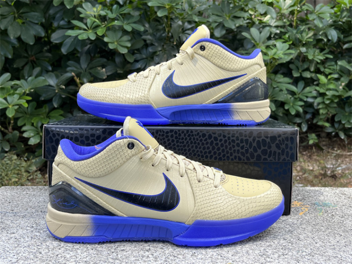 Authentic Nike Kobe 4 Protro  FC Barcelona Team Gold