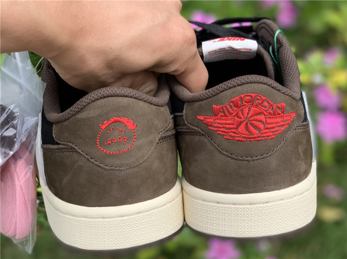 Authentic Travis Scott x Air Jordan 1 Low “Dark Mocha”