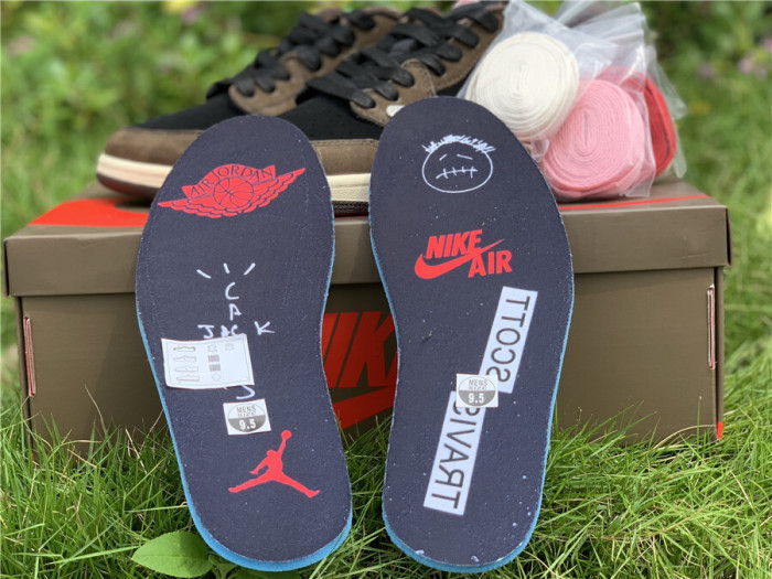 Authentic Travis Scott x Air Jordan 1 Low “Dark Mocha”