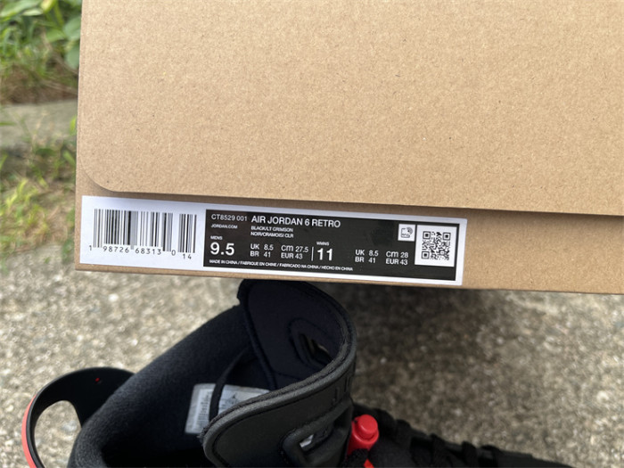 Authentic Air Jordan 6 “Reverse Infrared”