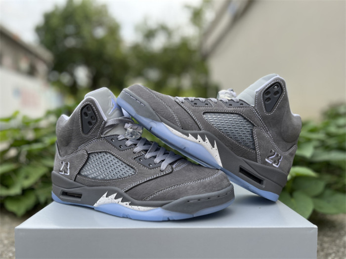 Authentic Air Jordan 5 Wolf Grey