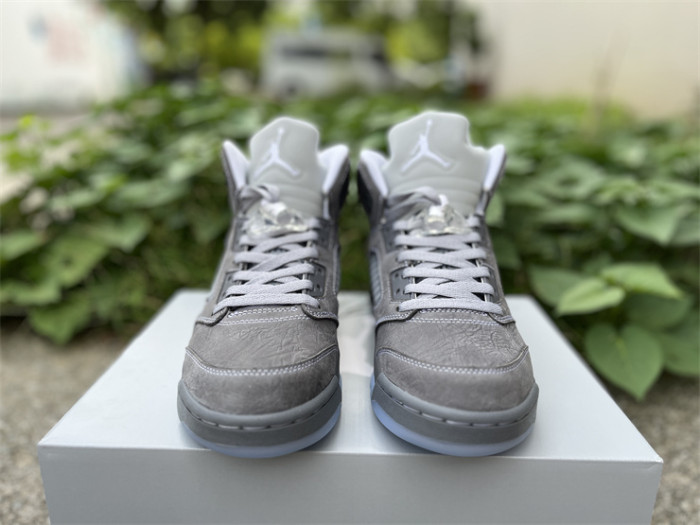 Authentic Air Jordan 5 Wolf Grey