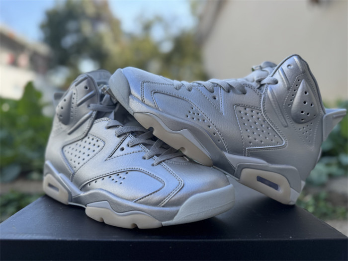 Authentic Air Jordan 6 Retro PSG Paris Saint-Germain Silver
