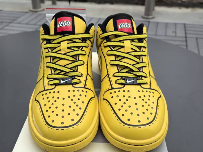 Authentic Lego x Nike Dunk Low “Tour Yellow”