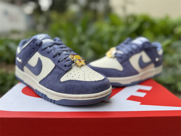 Authentic Nike Dunk Low World Indigo Mini Swoosh