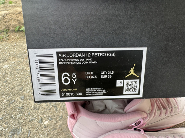 Authentic Jordan 12 Retro Pearl Pink GS