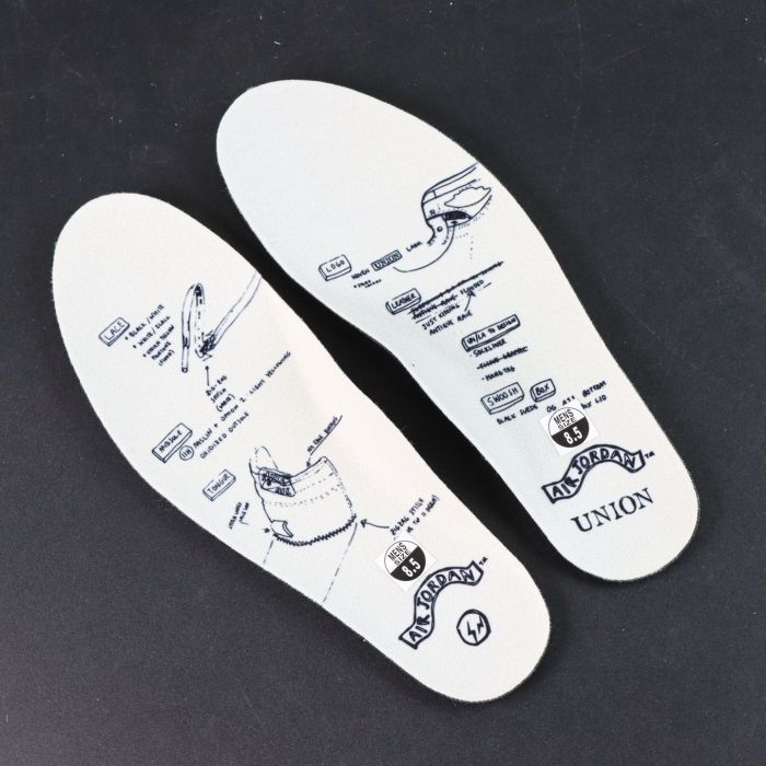 Authentic  fragment x Union LA x Air Jordan 1 High White Black