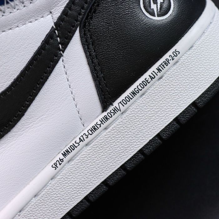 Authentic  fragment x Union LA x Air Jordan 1 High White Black