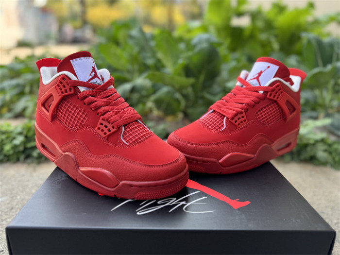 Authentic Air Jordan 4 Red