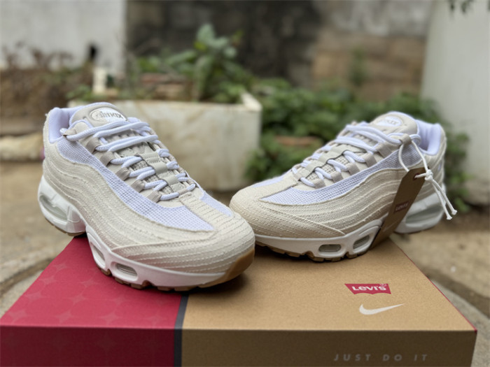 Authentic Levi's x Nike Air Max 95 “White and Ecru”