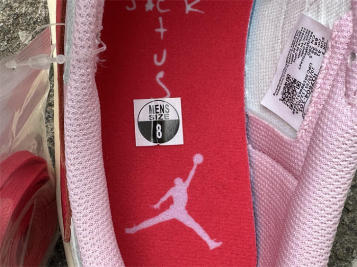 Authentic Travis Scott x Air Jordan 1 Low  Tropical Pink