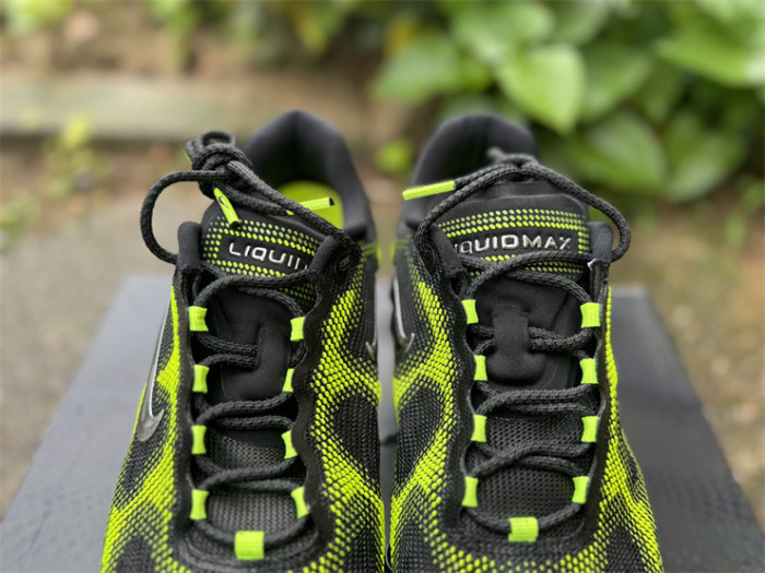 Authentic Nike Air Liquid Max Black Green Apple