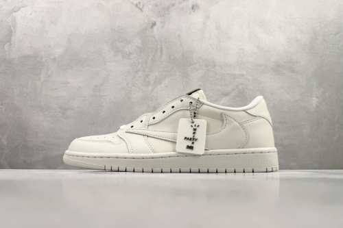 Authentic Jordan 1 Retro Low OG SP  Travis Scott Michael Rubin White Party (Friends and Family)  GS