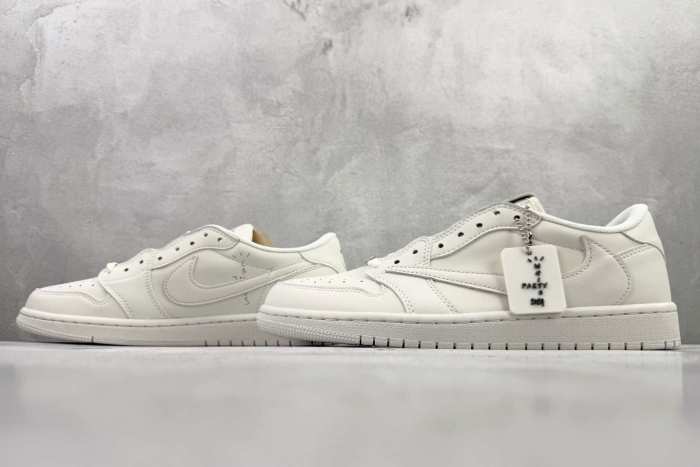 Authentic Jordan 1 Retro Low OG SP  Travis Scott Michael Rubin White Party (Friends and Family)