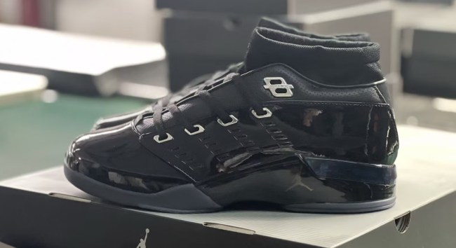 Authentic Air Jordan 17 Low ‘Black Patent’