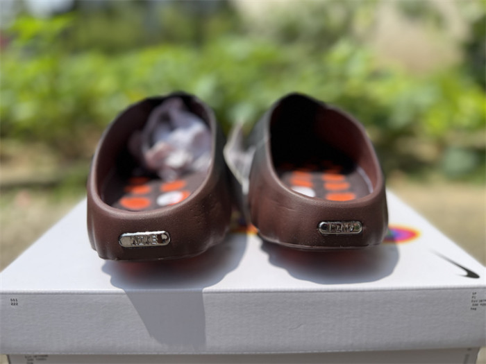 Nike Mind 001 Flyknit Slide Bronze Eclipse Total Orange (fit small)
