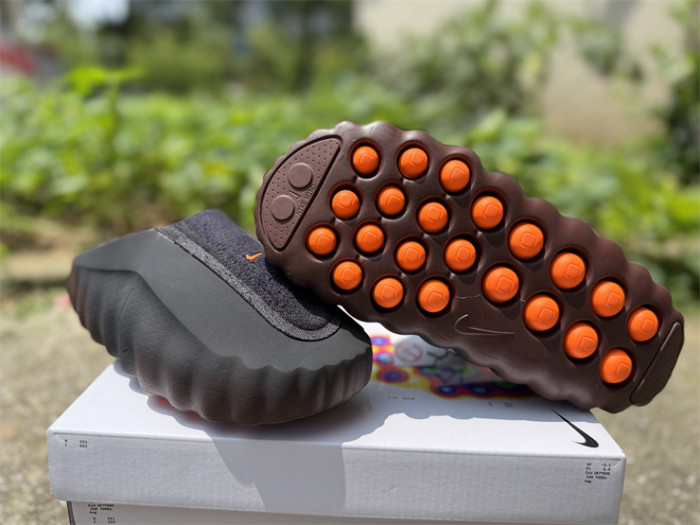 Nike Mind 001 Flyknit Slide Bronze Eclipse Total Orange (fit small)