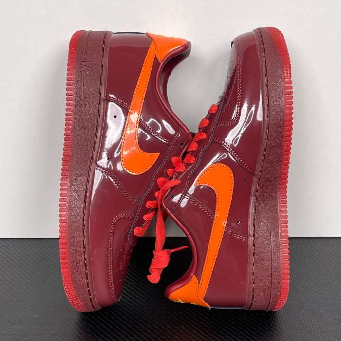 Authentic Nike Air Force 1 Low Red Patent