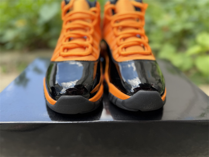 Authentic Air Jordan 11 Retro Orange Black