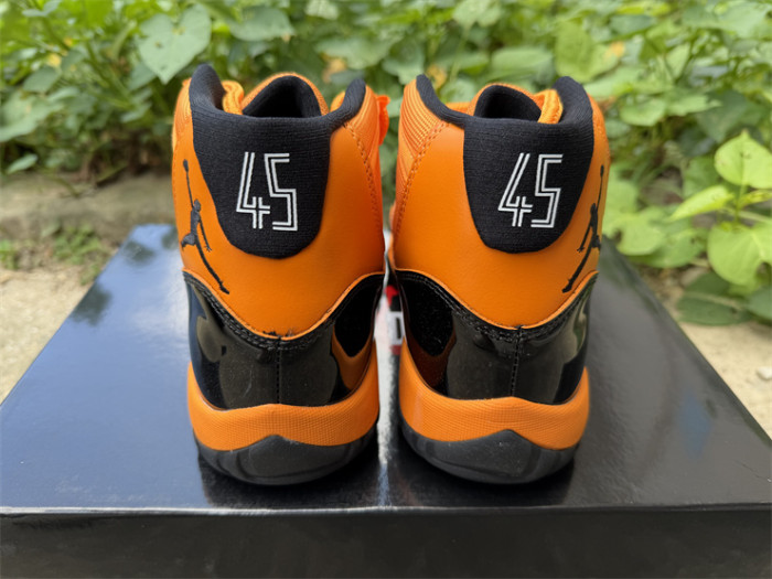 Authentic Air Jordan 11 Retro Orange Black