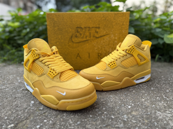 Authentic Air Jordan 4 Nigel Brick by Brick Yellow