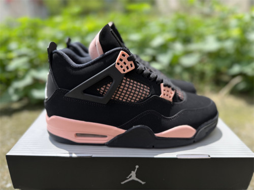 Authentic Air Jordan 4 Retro Rust Pink Thunder