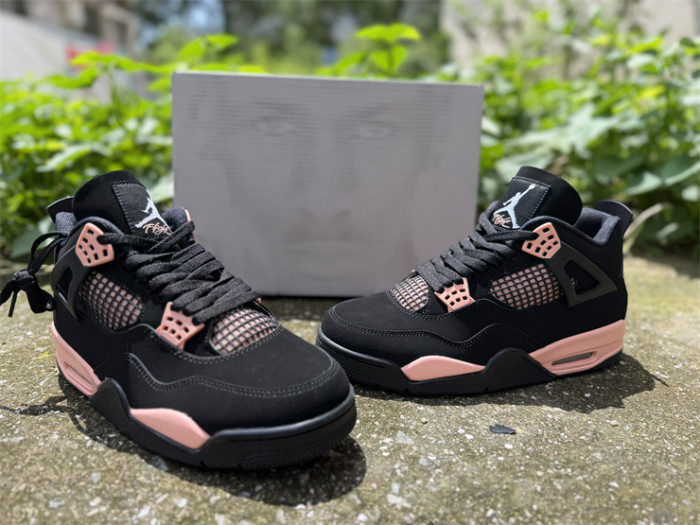 Authentic Air Jordan 4 Retro Rust Pink Thunder