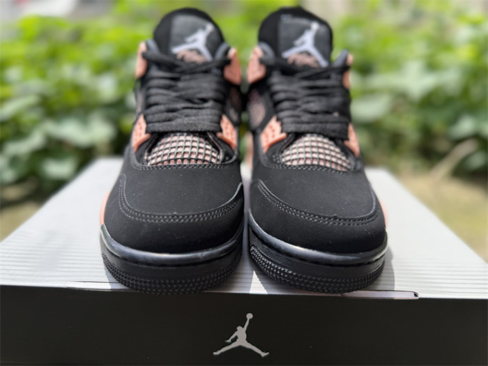 Authentic Air Jordan 4 Retro Rust Pink Thunder