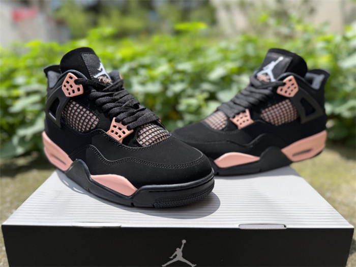 Authentic Air Jordan 4 Retro Rust Pink Thunder