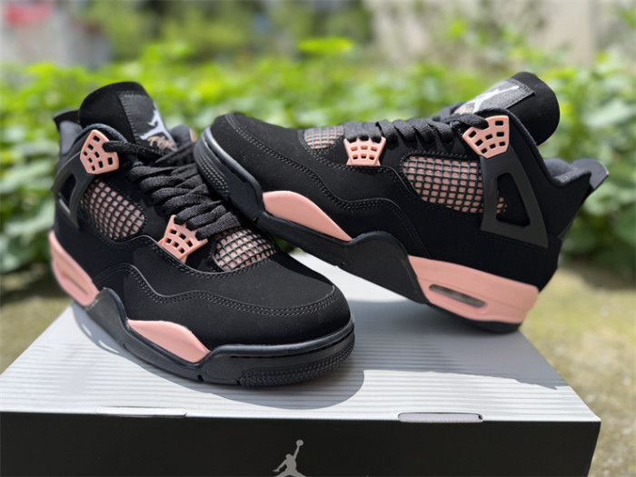 Authentic Air Jordan 4 Retro Rust Pink Thunder