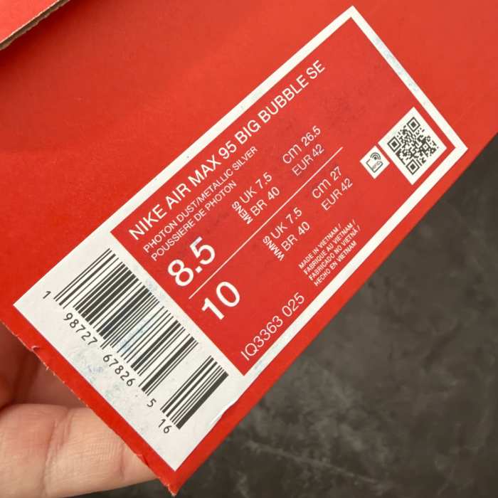 Authentic Nike Air Max 95 OG Big Bubble Family Reunion Seongsu