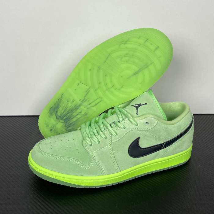 Authentic Air Jordan 1 Low SE  Lime Blast