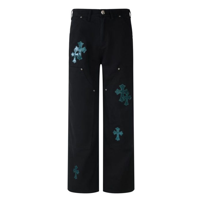 Chrome Hearts Jeans High End Quality-011