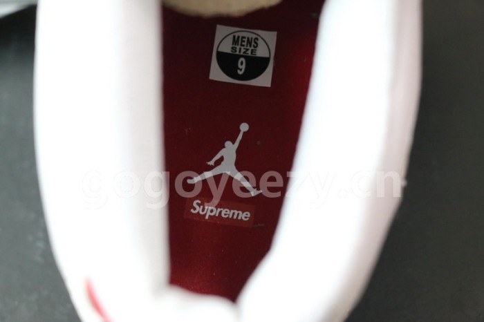 Authentic Supreme x Air Jordan 14 White