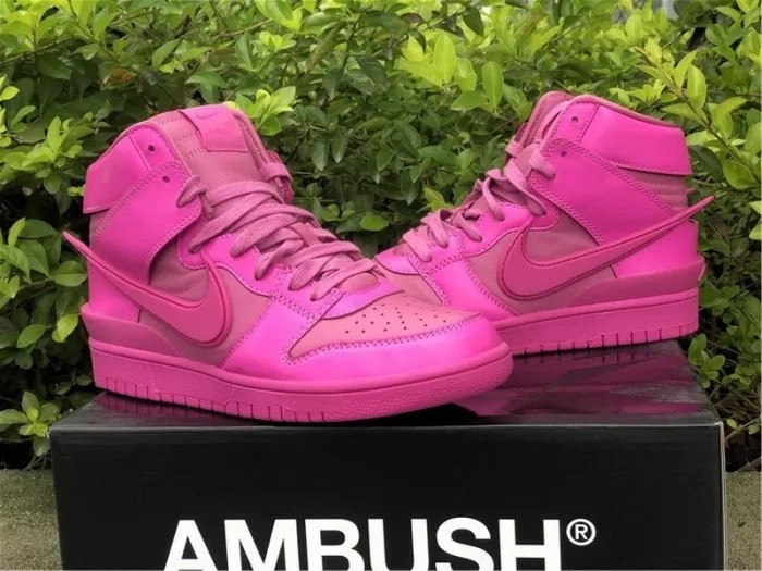Authentic AMBUSH x Nike Dunk High  Cosmic Fuchsia