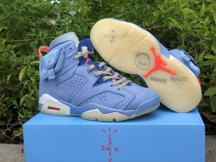 Authentic Travis Scott x Air Jordan 6 UNC