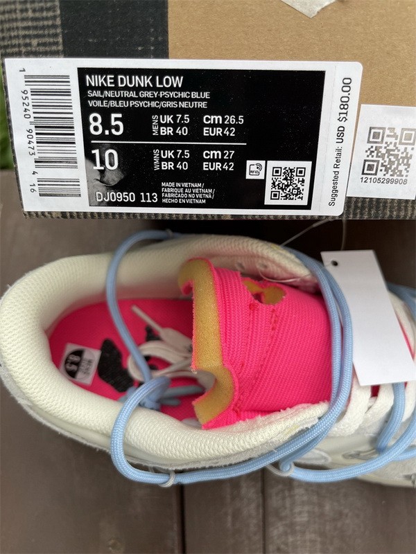 Authentic OFF-WHITE x Nike Dunk Low “The 50” DJ0950-113