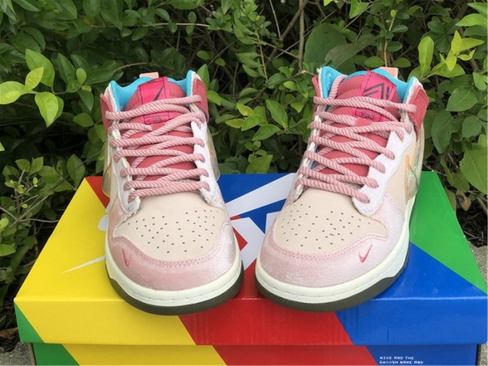 Authentic Social Status x Nike Dunk Low Pink