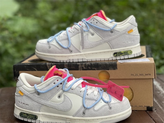 Authentic OFF-WHITE x Nike Dunk Low “The 50” DJ0950-113