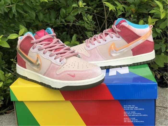 Authentic Social Status x Nike Dunk Low Pink