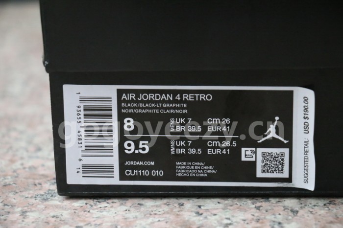 Authentic Air Jordan 4 “Black Cat” 2020