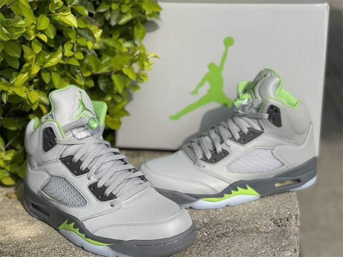 Authentic  Air Jordan 5 “Green Bean”