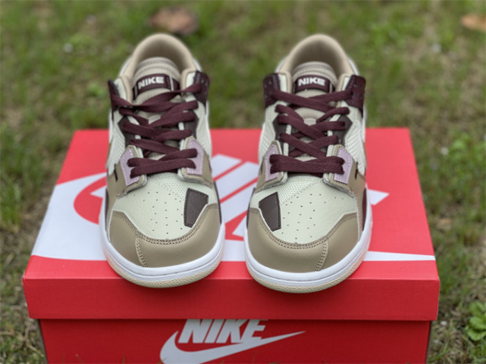 Authentic Nike Dunk Scrap Light Brown